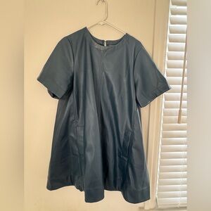 Anthropologie Maeve Faux Leather Mini Dress - NWT